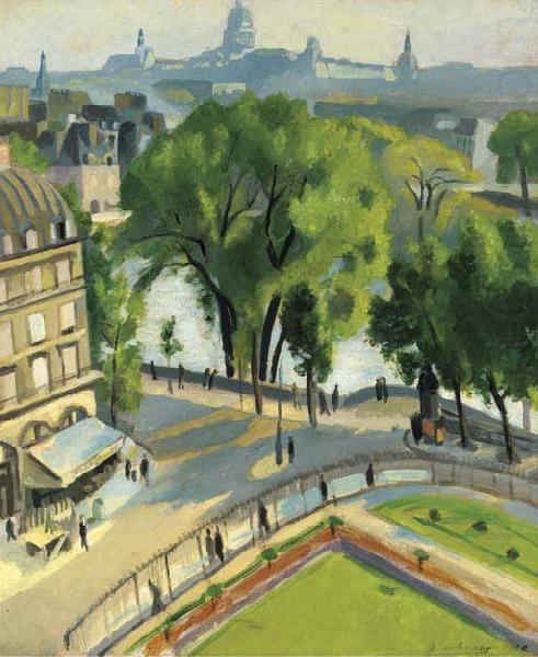 Vue du Quai du Louvre, robert delaunay